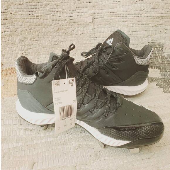 NIB Adidas Icon Bounce Mid Height Baseball Metal Cleat  Size 7.5 - Picture 9 of 12